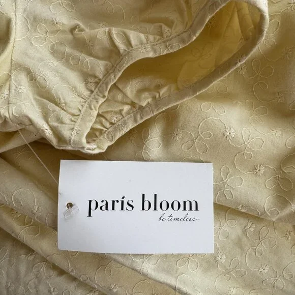 Paris Bloom Embroidered Cotton Dress - NWT XL - Picture 8 of 9